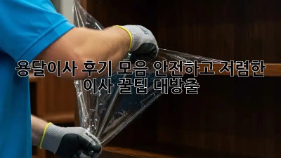 용달이사 후기 모음: 안전하고 저렴한 이사, 꿀팁 대방출!